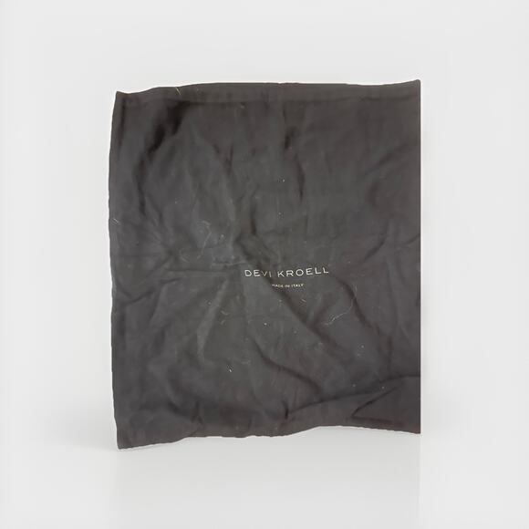 Devi Kroell Dustbag Black Fleece Drawstring Travel Storage Logo 23x27” - Picture 2 of 2